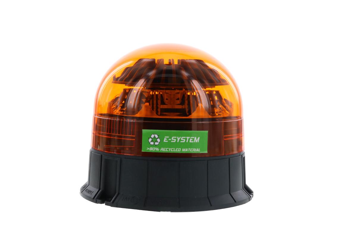Girofaro LED ecologico da avvitare, lampeggiante, ambra - 3 viti